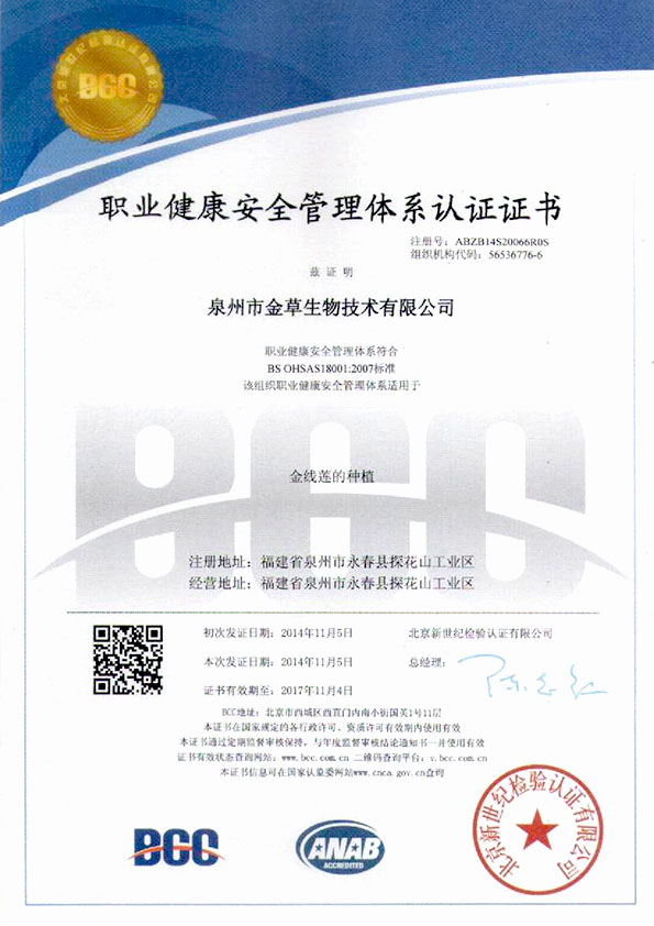 職業(yè)健康安全管理體系認(rèn)證
